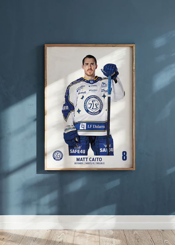 Poster Matt Caito #8 Leksands IF 2025/2026 crossfade