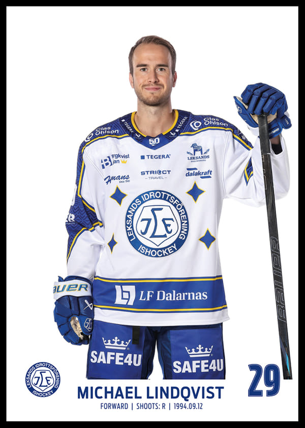 Poster Michael Lindqvist #29 Leksands IF 2025/2026