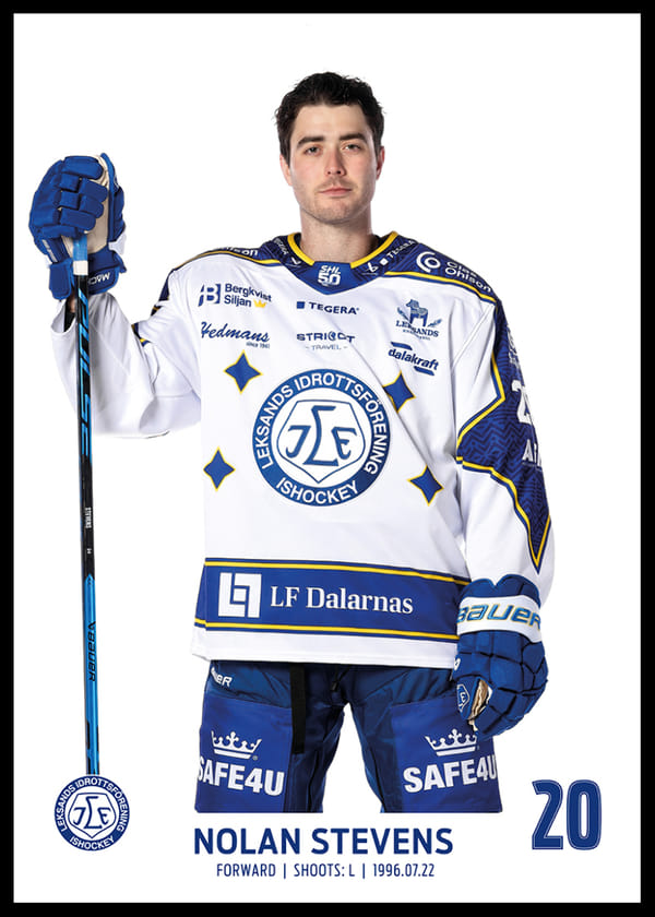 Poster Nolan Stevens #20 Leksands IF 2025/2026