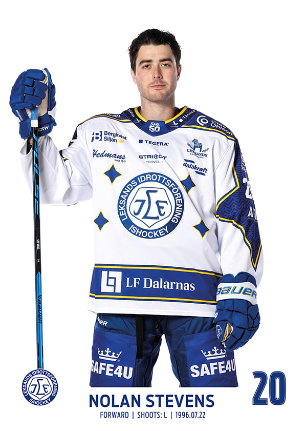 Poster Nolan Stevens #20 Leksands IF 2025/2026