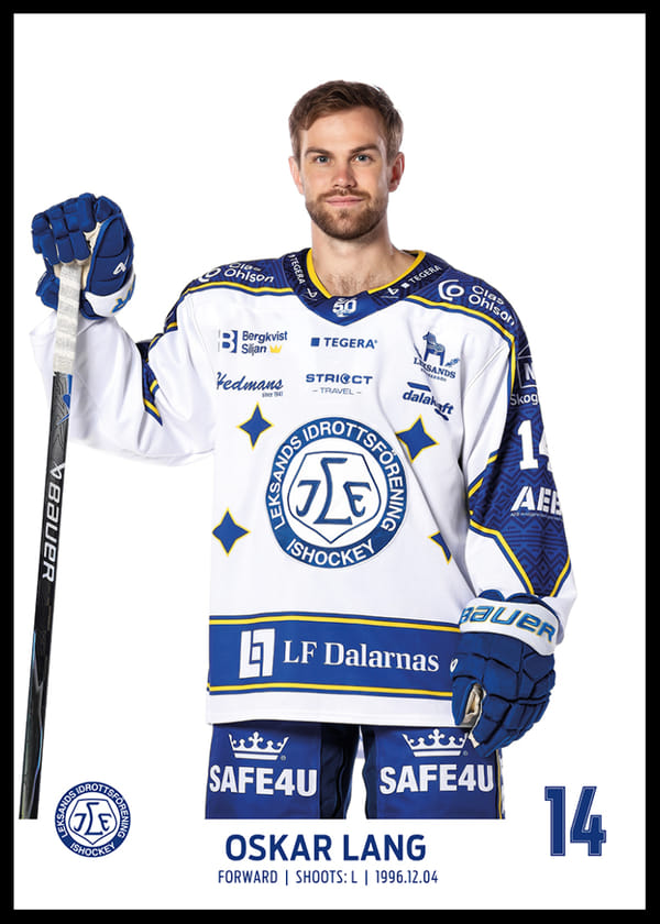 Poster Oskar Lang #14 Leksands IF 2025/2026
