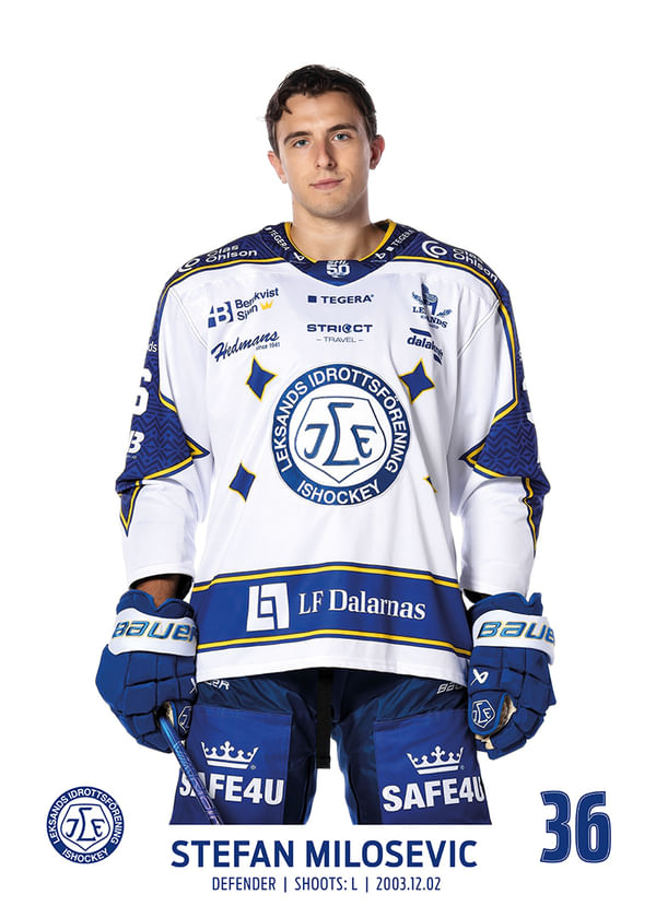 Poster Stefan Milosevic #36 Leksands IF 2025/2026