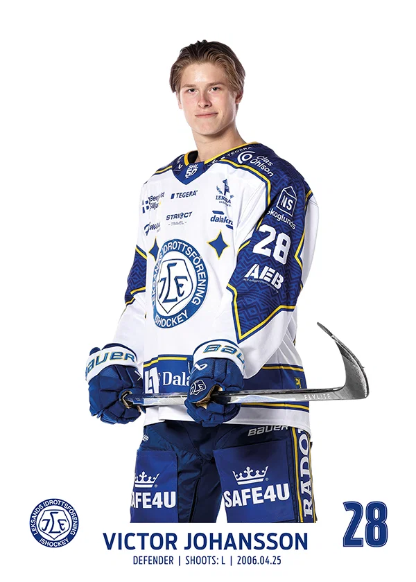 Poster Victor Johansson #28 Leksands IF 2025/2026
