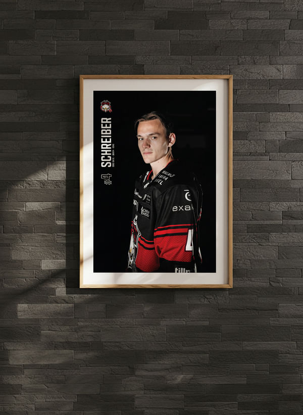 Poster Martin Schreiber #4 Malmö Redhawks 2025/2026 crossfade