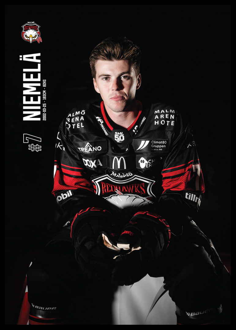 Topi Niemelä #7 Malmö Redhawks 2025/2026-12