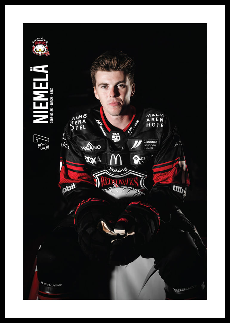 Topi Niemelä #7 Malmö Redhawks 2025/2026-12