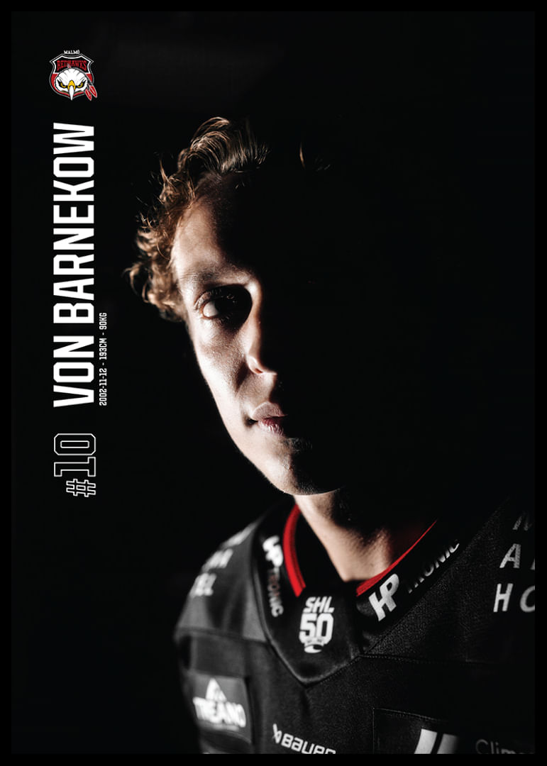 William Von Barnekow #10 Malmö Redhawks 2025/2026-12