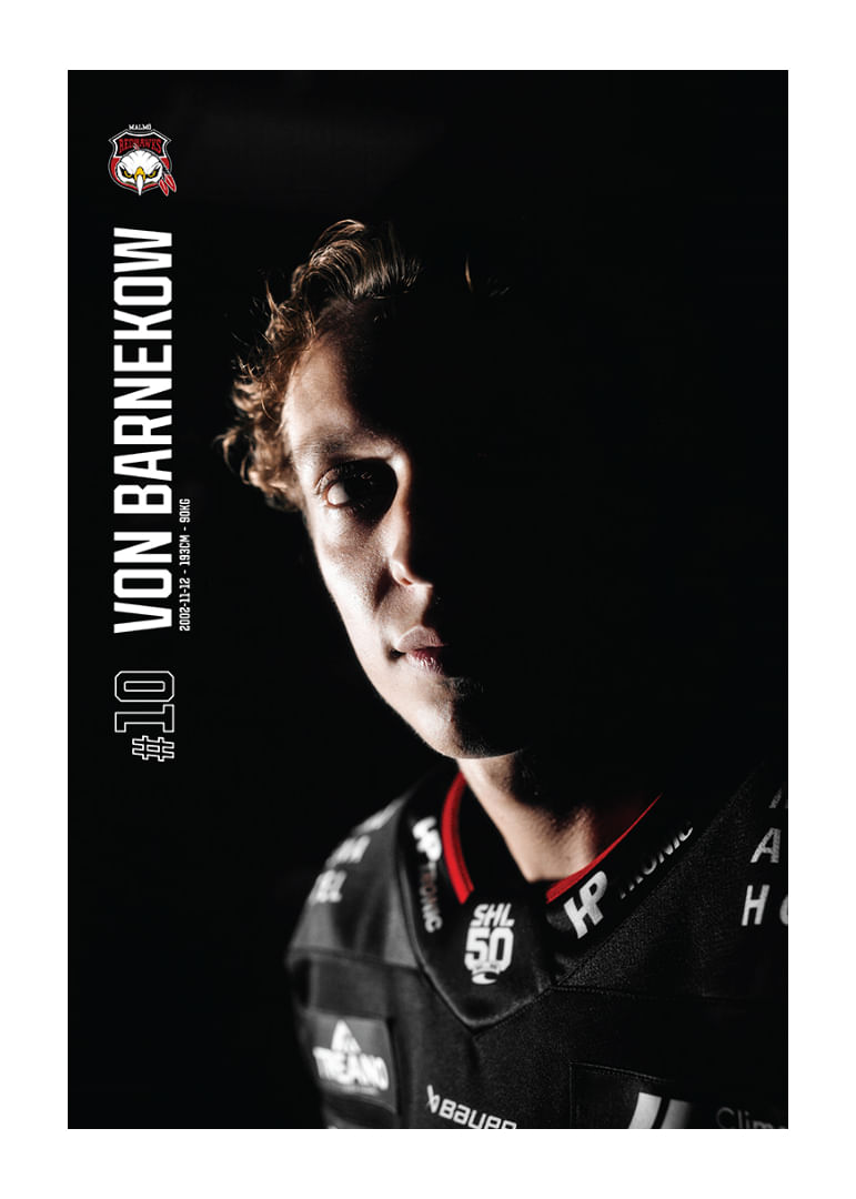 William Von Barnekow #10 Malmö Redhawks 2025/2026-12