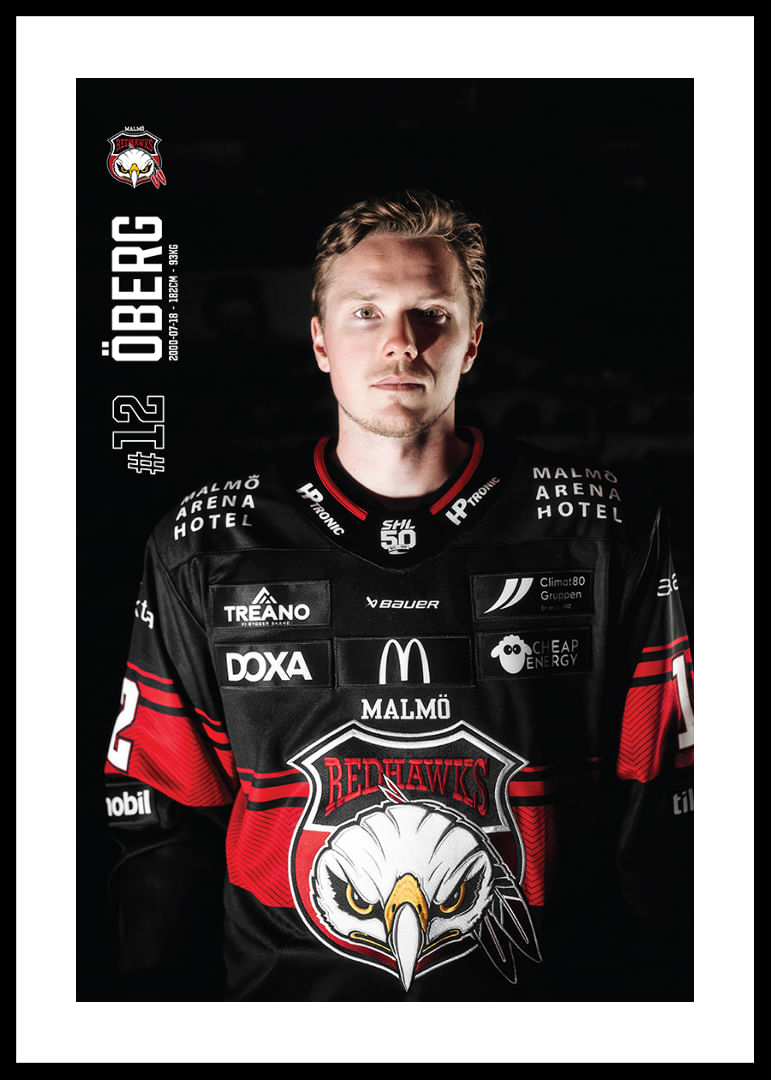 Linus Öberg #12 Malmö Redhawks 2025/2026-12