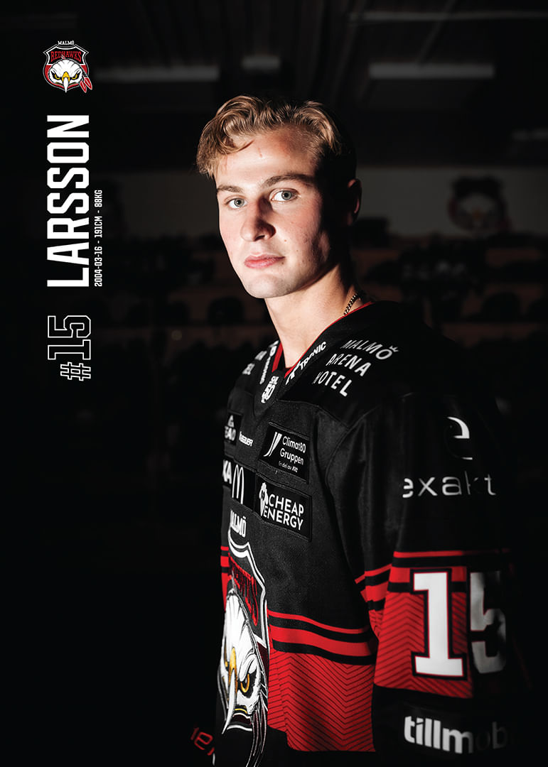 Freddie Larsson #15 Malmö Redhawks 2025/2026-12