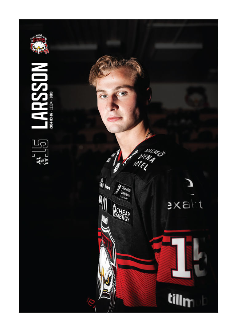 Freddie Larsson #15 Malmö Redhawks 2025/2026-12