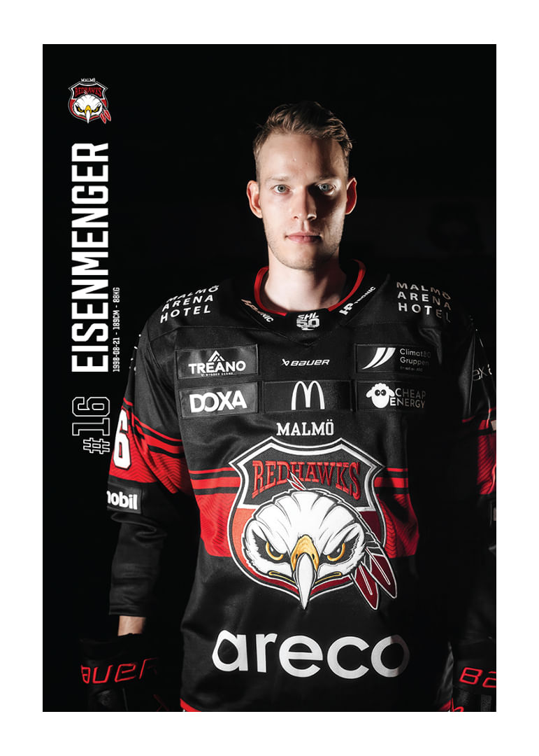 Maximilian Eisenmenger #16 Malmö Redhawks 2025/2026-12