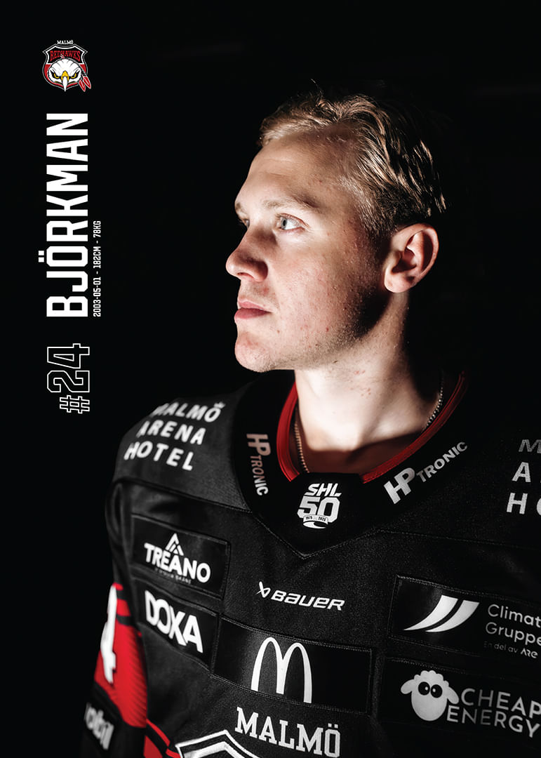 Filip Björkman #24 Malmö Redhawks 2025/2026-12