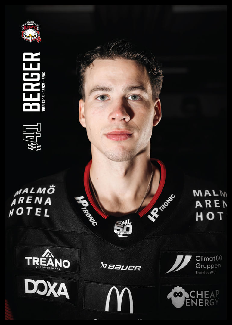 Joseph Berger #41 Malmö Redhawks 2025/2026-12