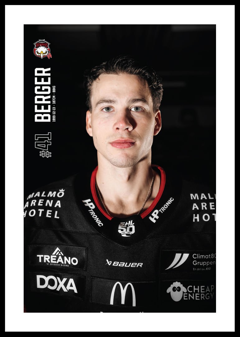 Joseph Berger #41 Malmö Redhawks 2025/2026-12