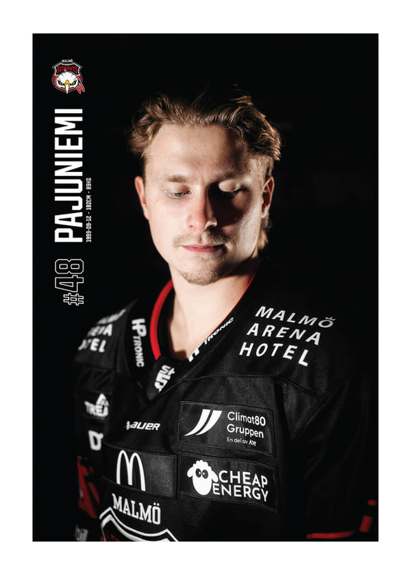 Poster Lauri Pajuniemi #48 Malmö Redhawks 2025/2026
