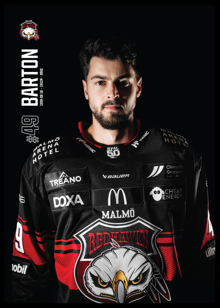 Seth Barton #49 Malmö Redhawks 2025/2026-12
