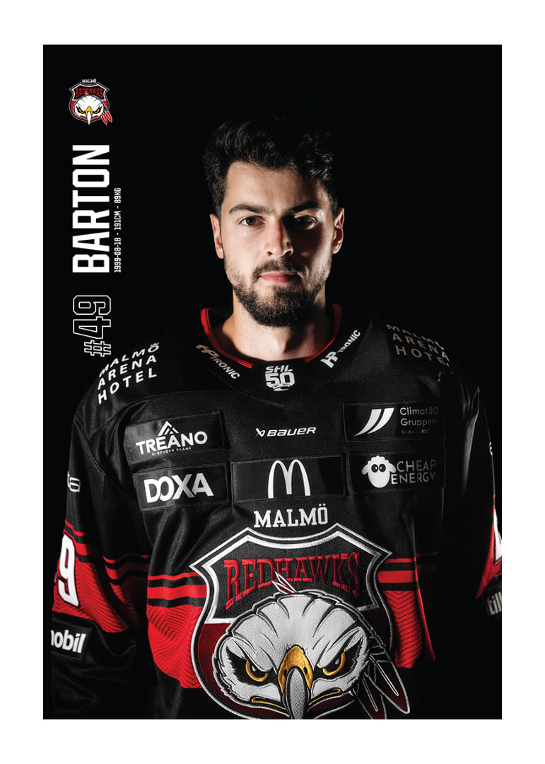 Seth Barton #49 Malmö Redhawks 2025/2026-12
