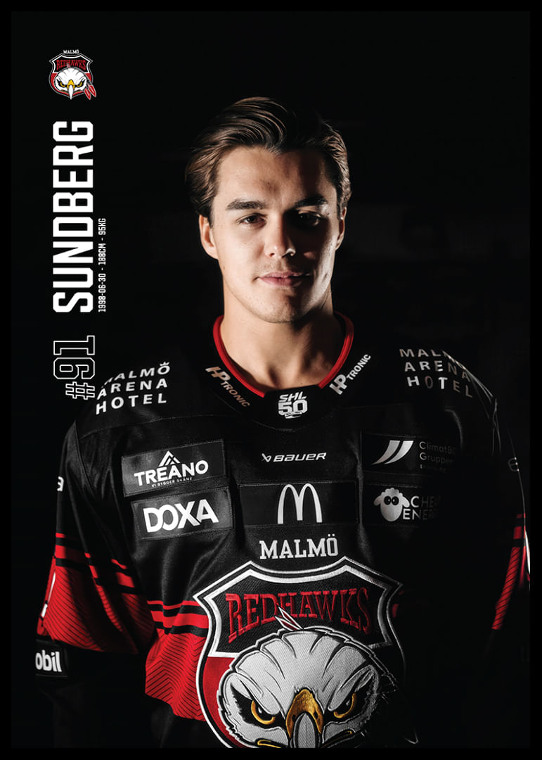 Axel Sundberg #91 Malmö Redhawks 2025/2026-12