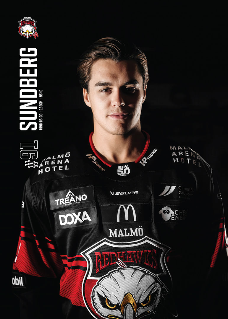 Axel Sundberg #91 Malmö Redhawks 2025/2026-12