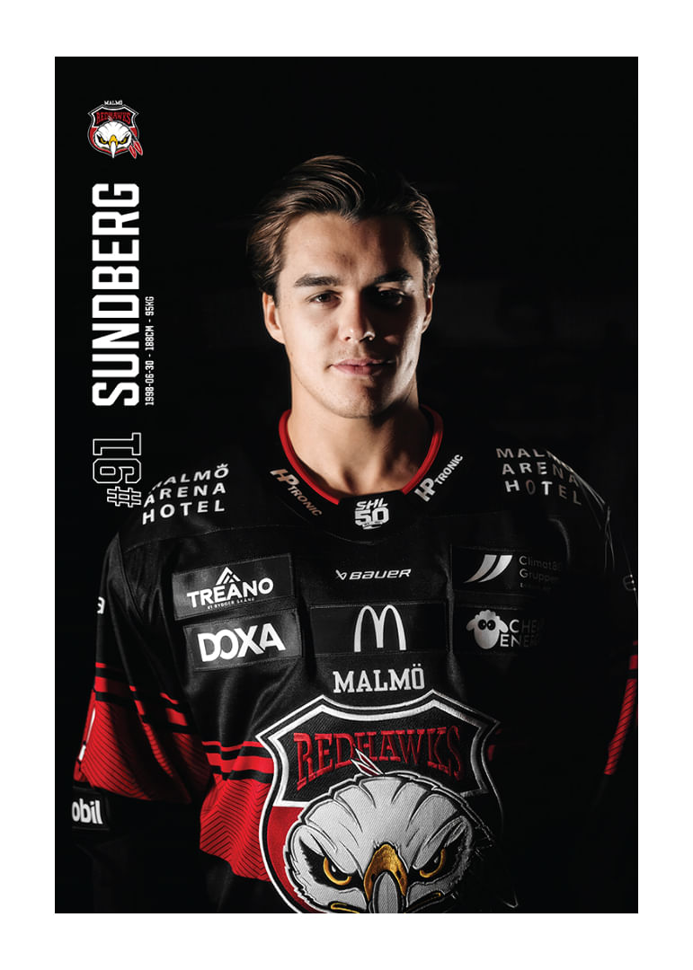 Axel Sundberg #91 Malmö Redhawks 2025/2026-12