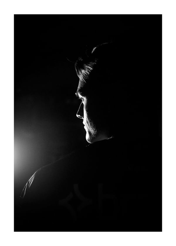 Poster Martin Schreiber #4 Malmö Redhawks B&W 2025/2026