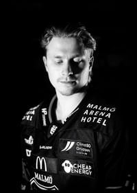 Lauri Pajuniemi #48 Malmö Redhawks B&W 2025/2026-2