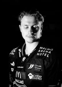 Lauri Pajuniemi #48 Malmö Redhawks B&W 2025/2026-3