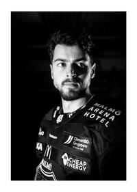 Seth Barton #49 Malmö Redhawks B&W 2025/2026-1