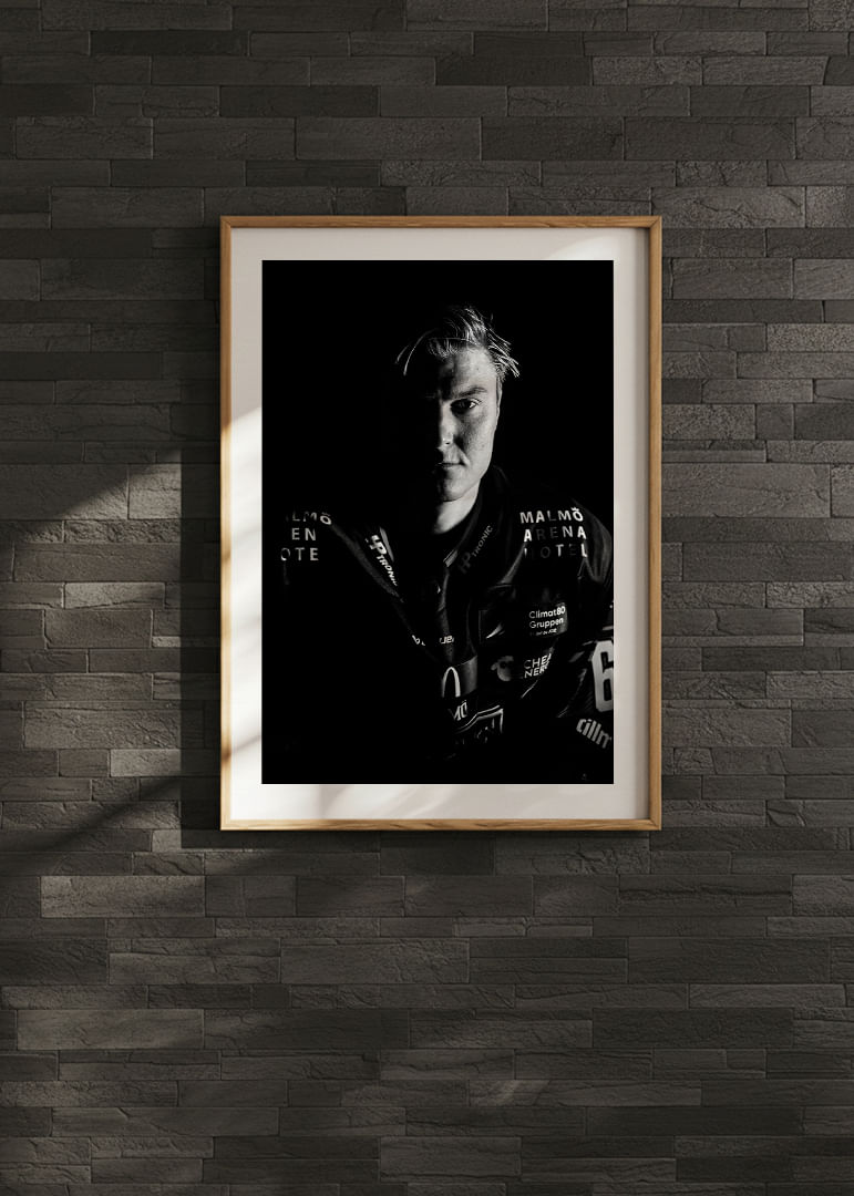 Fredrik Händemark #63 Malmö Redhawks B&W 2025/2026-12