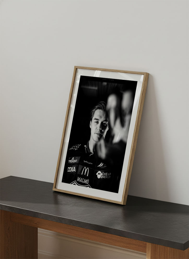 Axel Sundberg #91 Malmö Redhawks B&W 2025/2026-12