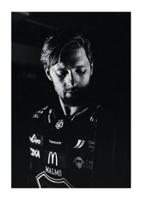 Carl Persson #95 Malmö Redhawks B&W 2025/2026-1