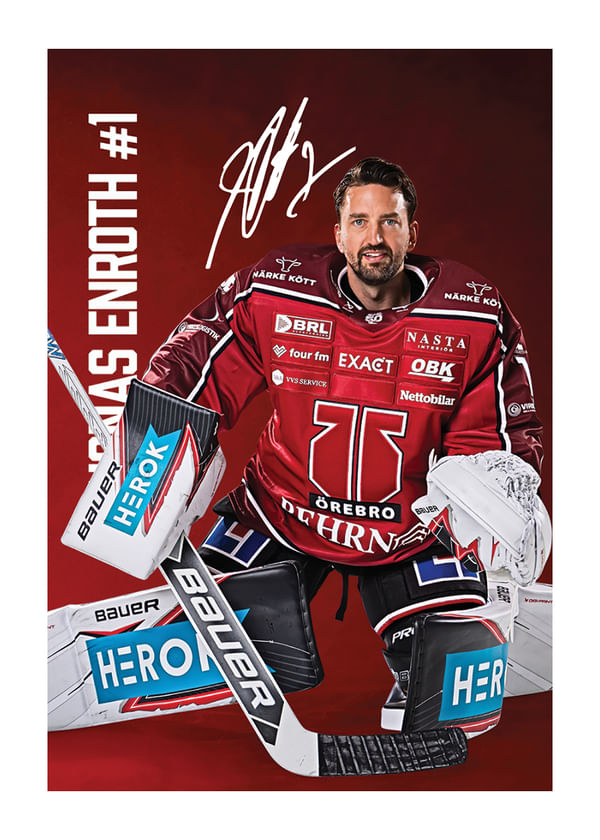Poster Jhonas Enroth #1 Örebro Hockey 2025/2026