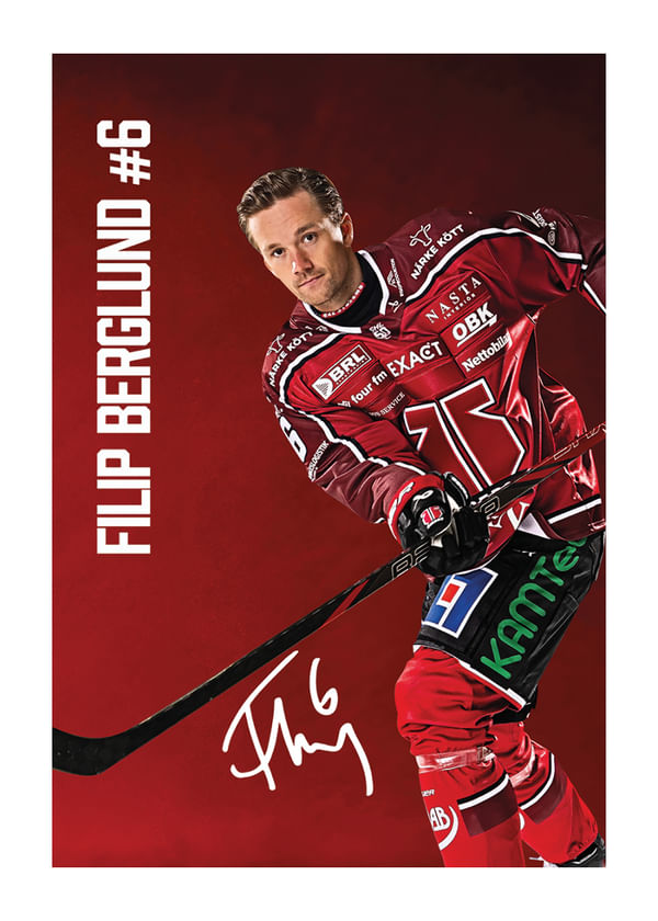 Poster Filip Berglund #6 Örebro Hockey 2025/2026