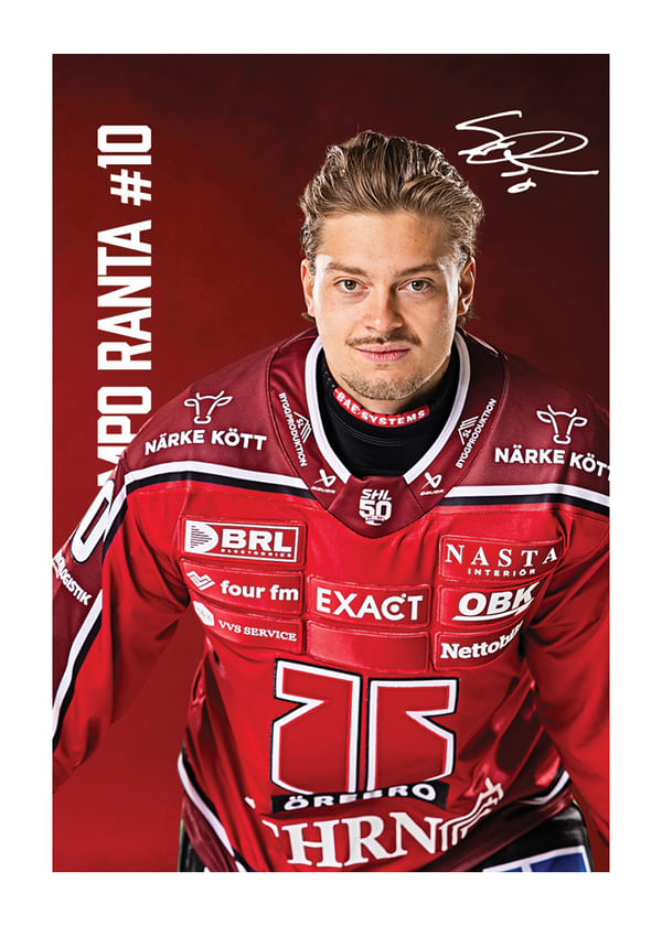 Poster Sampo Ranta #10 Örebro Hockey 2025/2026