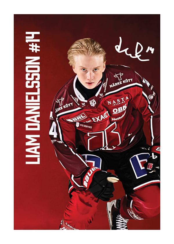 Poster Liam Danielsson #14 Örebro Hockey 2025/2026