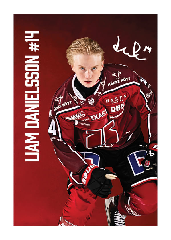 Poster Liam Danielsson #14 Örebro Hockey 2025/2026