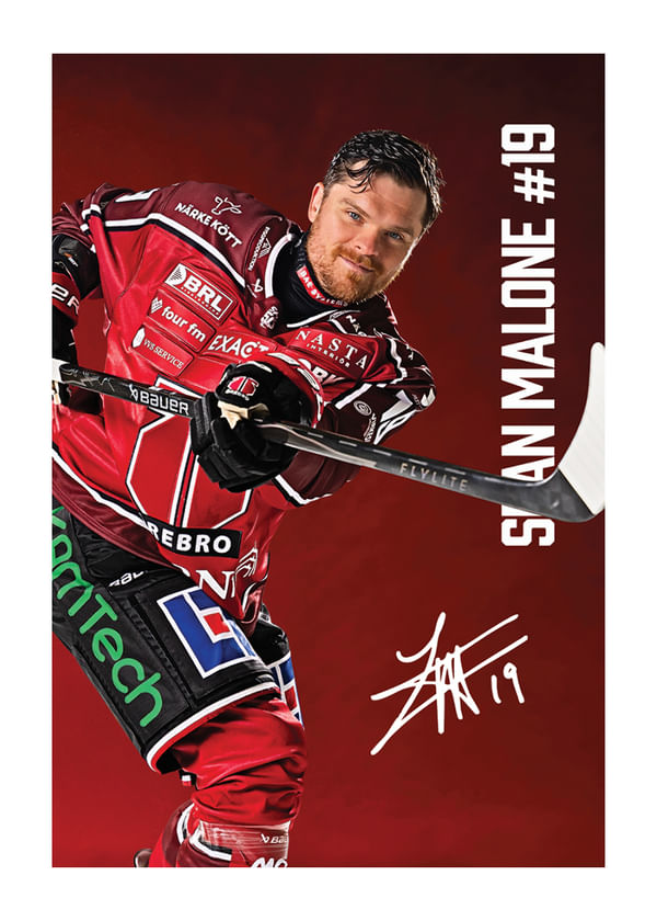 Poster Sean Malone #19 Örebro Hockey 2025/2026