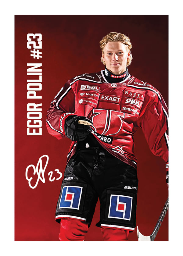 Poster Egor Polin #23 Örebro Hockey 2025/2026