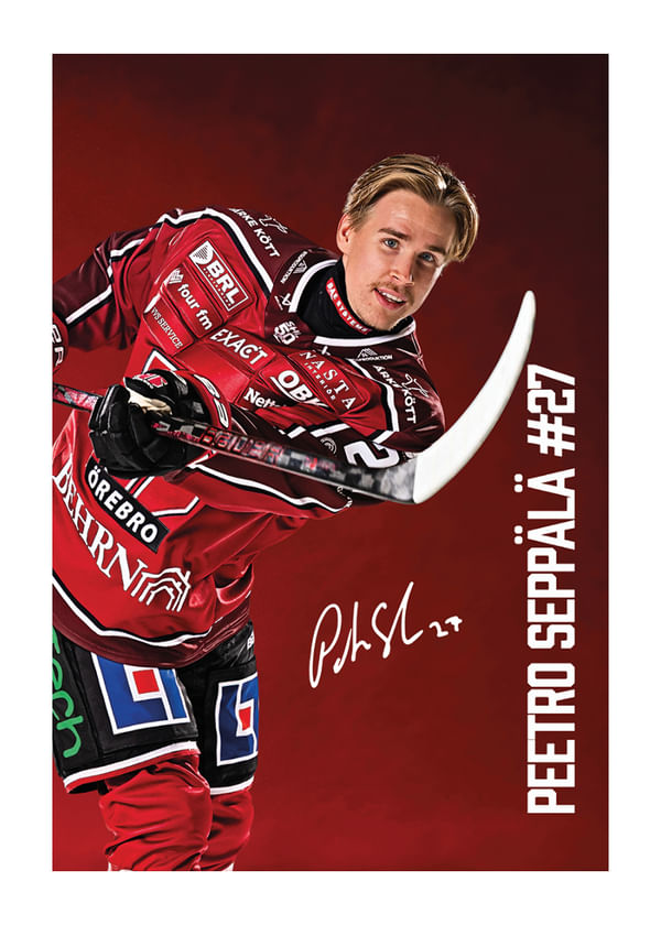 Poster Peetro Seppälä #27 Örebro Hockey 2025/2026