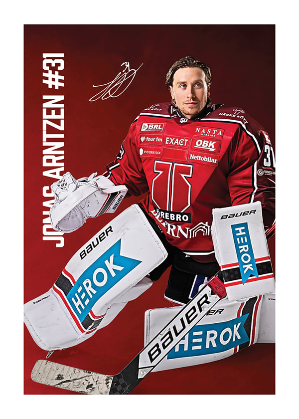 Poster Jonas Arntzen #31 Örebro Hockey 2025/2026