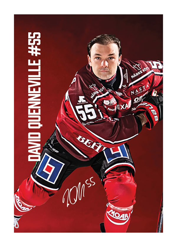 Poster David Quenneville #55 Örebro Hockey 2025/2026