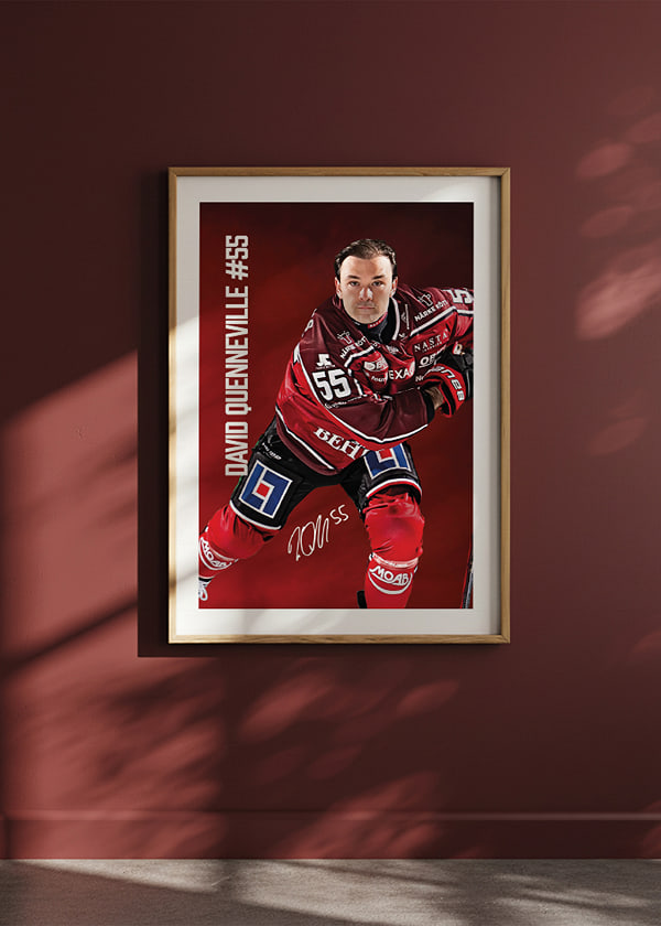 Poster David Quenneville #55 Örebro Hockey 2025/2026 crossfade
