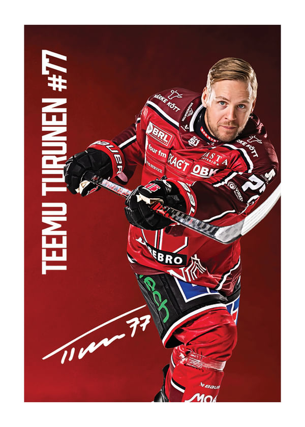 Poster Teemu Turunen #77 Örebro Hockey 2025/2026
