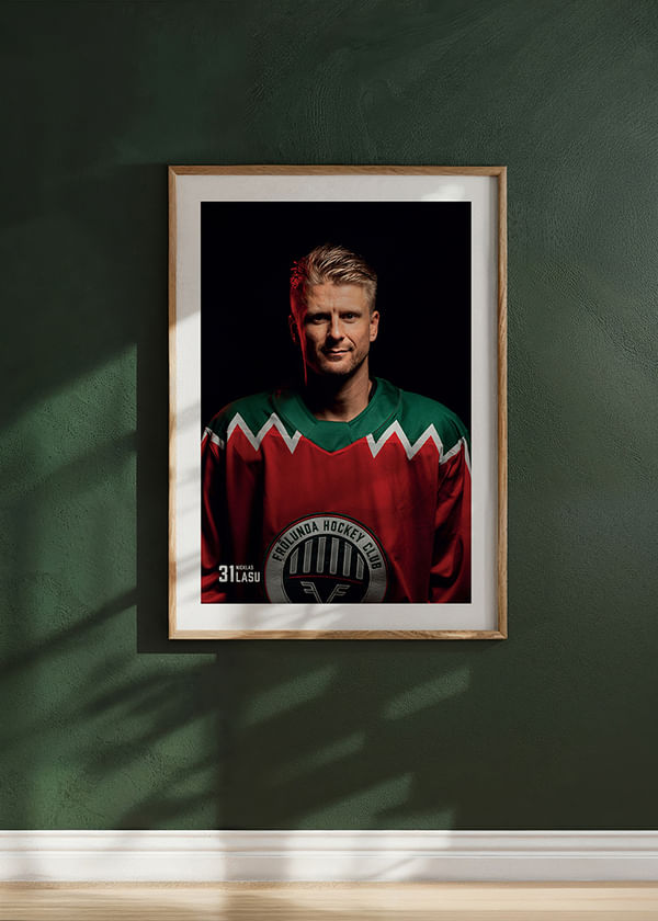 Poster Nicklas Lasu #31 Frölunda HC 2025/2026 crossfade