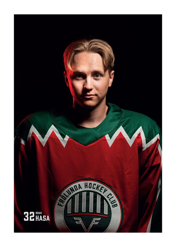 Poster Noah Hasa #32 Frölunda HC 2025/2026