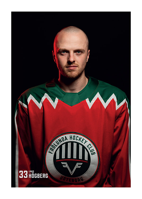 Poster Linus Högberg #33 Frölunda HC 2025/2026