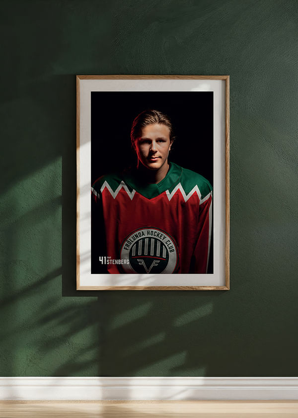 Poster Ivar Stenberg #41 Frölunda HC 2025/2026 crossfade