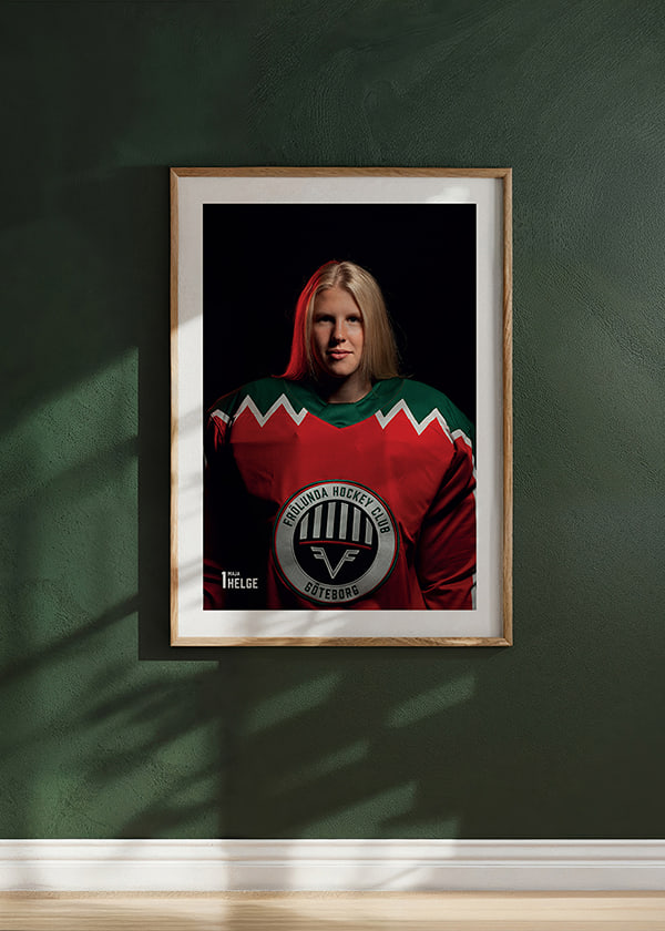 Poster Maja Helge #1 Frölunda HC 2025/2026 crossfade