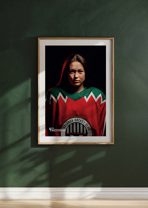 Poster Ebba Westerlind #4 Frölunda HC 2025/2026 crossfade